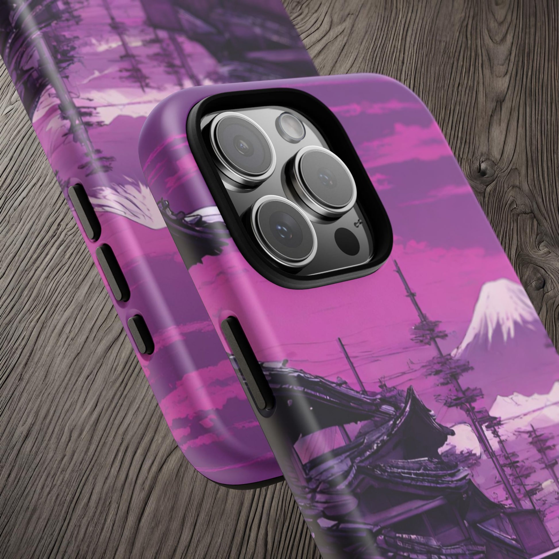 Nissan Skyline R34 Mt Fuji-Dual Layer Ultra Tough Phone Case Printify by The Night Shift Automotive Apparel