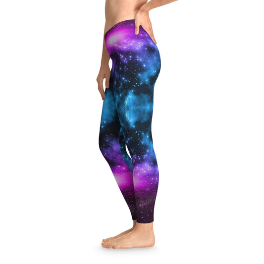 Stretchy Leggings Seam thread color automatically matched to design Printify by The Night Shift Automotive Apparel