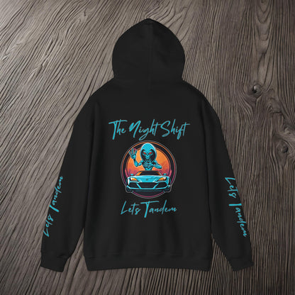 Lets Tandem Alien-Premium, Ultra Soft Unisex Hoodie Printify by The Night Shift Automotive Apparel