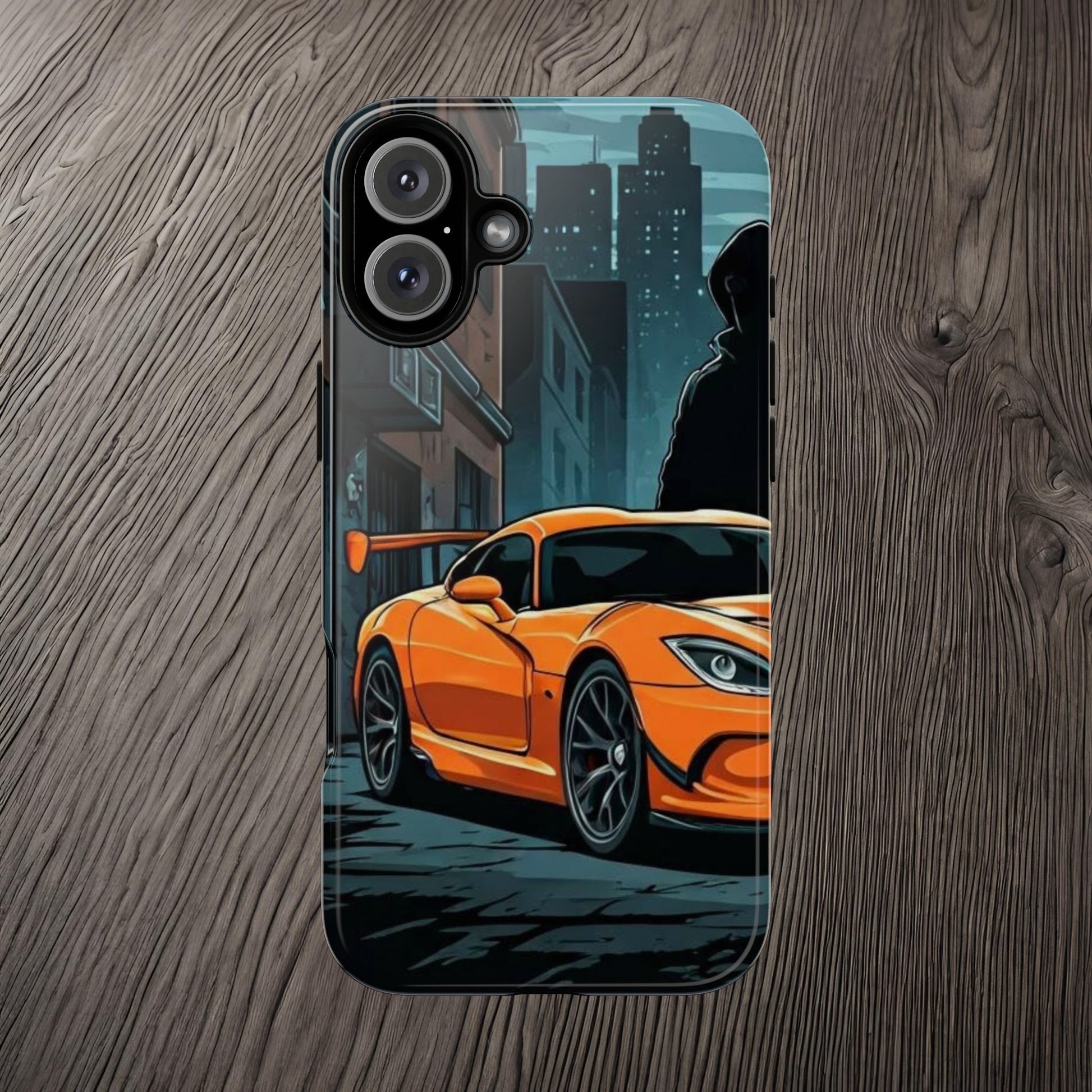 Dodge Viper SRT-10 Street Life-Dual Layer Ultra Tough Phone Case iPhone 16 Plus Glossy Printify by The Night Shift Automotive Apparel