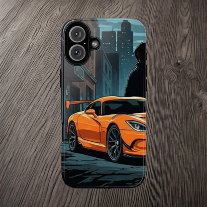 Dodge Viper SRT-10 Street Life-Dual Layer Ultra Tough Phone Case iPhone 16 Plus Glossy Printify by The Night Shift Automotive Apparel