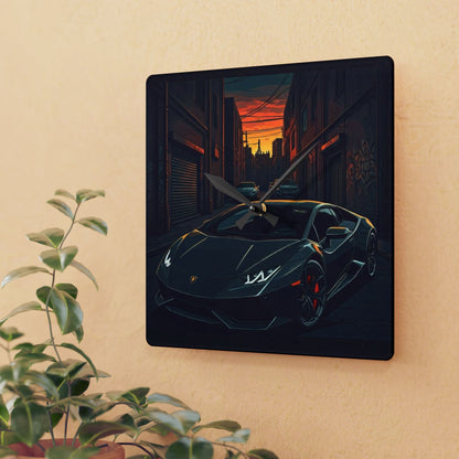 Lamborghini Huracan Street Life-Acrylic Wall Clock