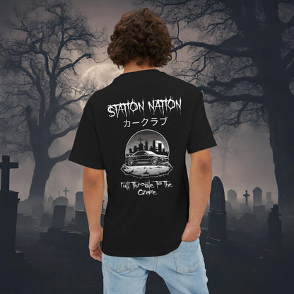 👻 HALLOWEEN LIMITED EDITION Nissan Skyline R34-Premium, Ultra Soft Oversized Boxy Tee