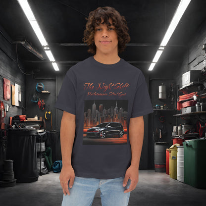 Volkswagen Golf GTI Urban Streets-Premium, Ultra Soft Unisex Oversized Boxy Tee Dark Grey Printify by The Night Shift Automotive Apparel