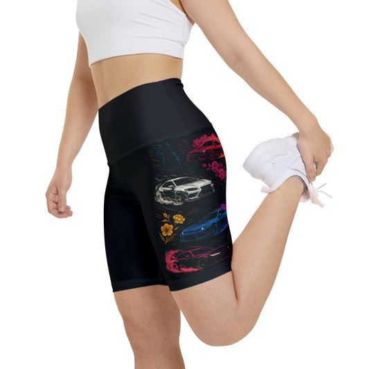 Women's Gym & Fitness Biker Shorts XL Printify by The Night Shift Automotive Apparel