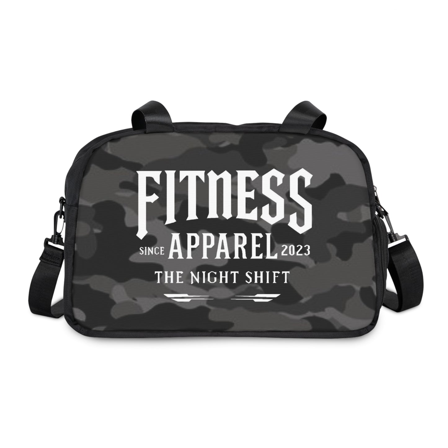 Gym & Fitness Handbag 12.4" x 13.3" Black Printify by The Night Shift Automotive Apparel