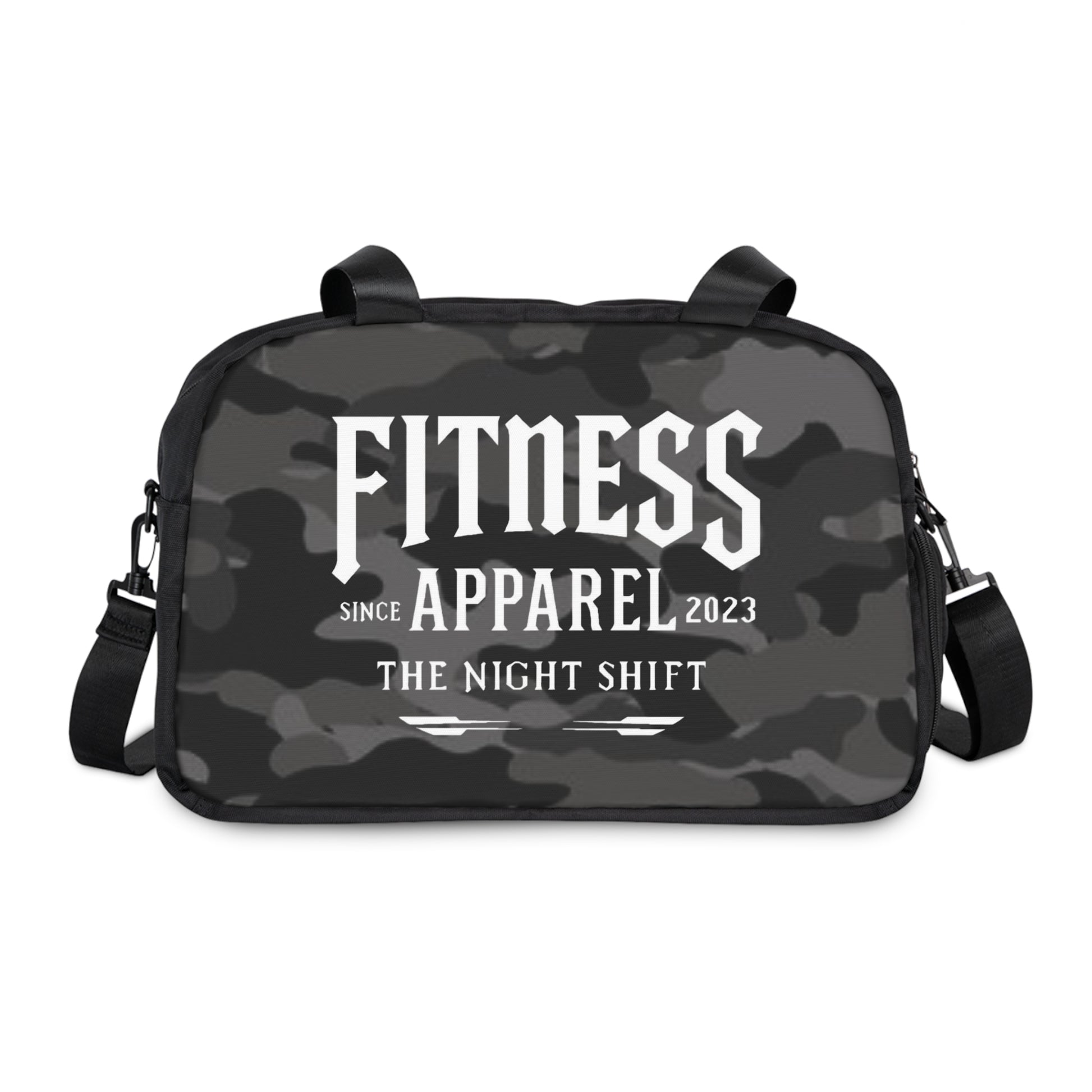 Gym & Fitness Handbag 12.4" x 13.3" Black Printify by The Night Shift Automotive Apparel