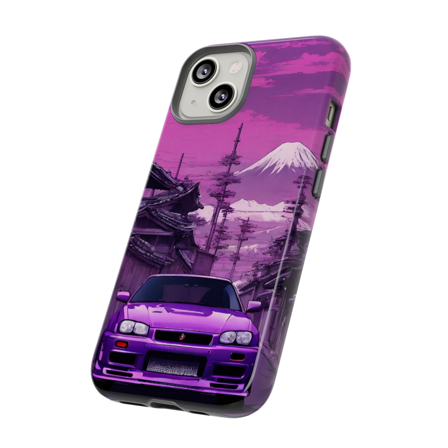 Nissan Skyline R34 Mt Fuji-Dual Layer Ultra Tough Phone Case Printify by The Night Shift Automotive Apparel