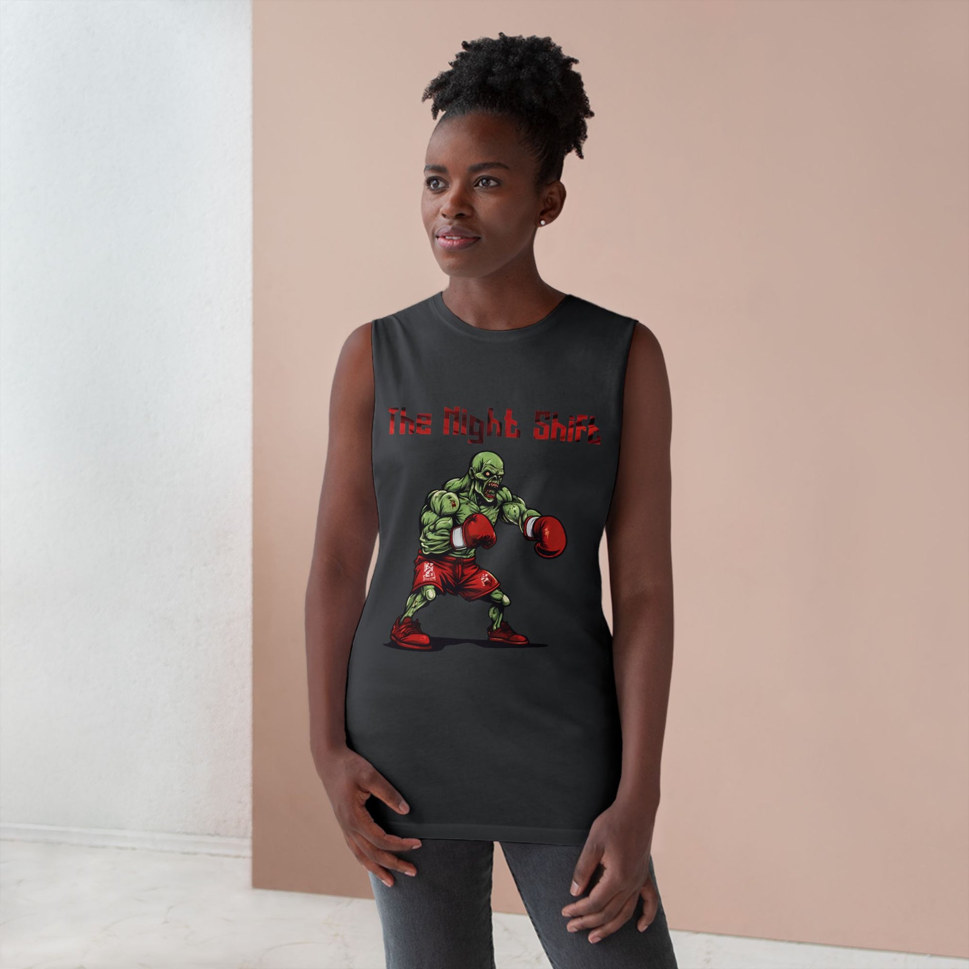 Zombie Heavy Weight Boxing Champion - Premium Unisex Barnard Tank Top Printify by The Night Shift Automotive Apparel