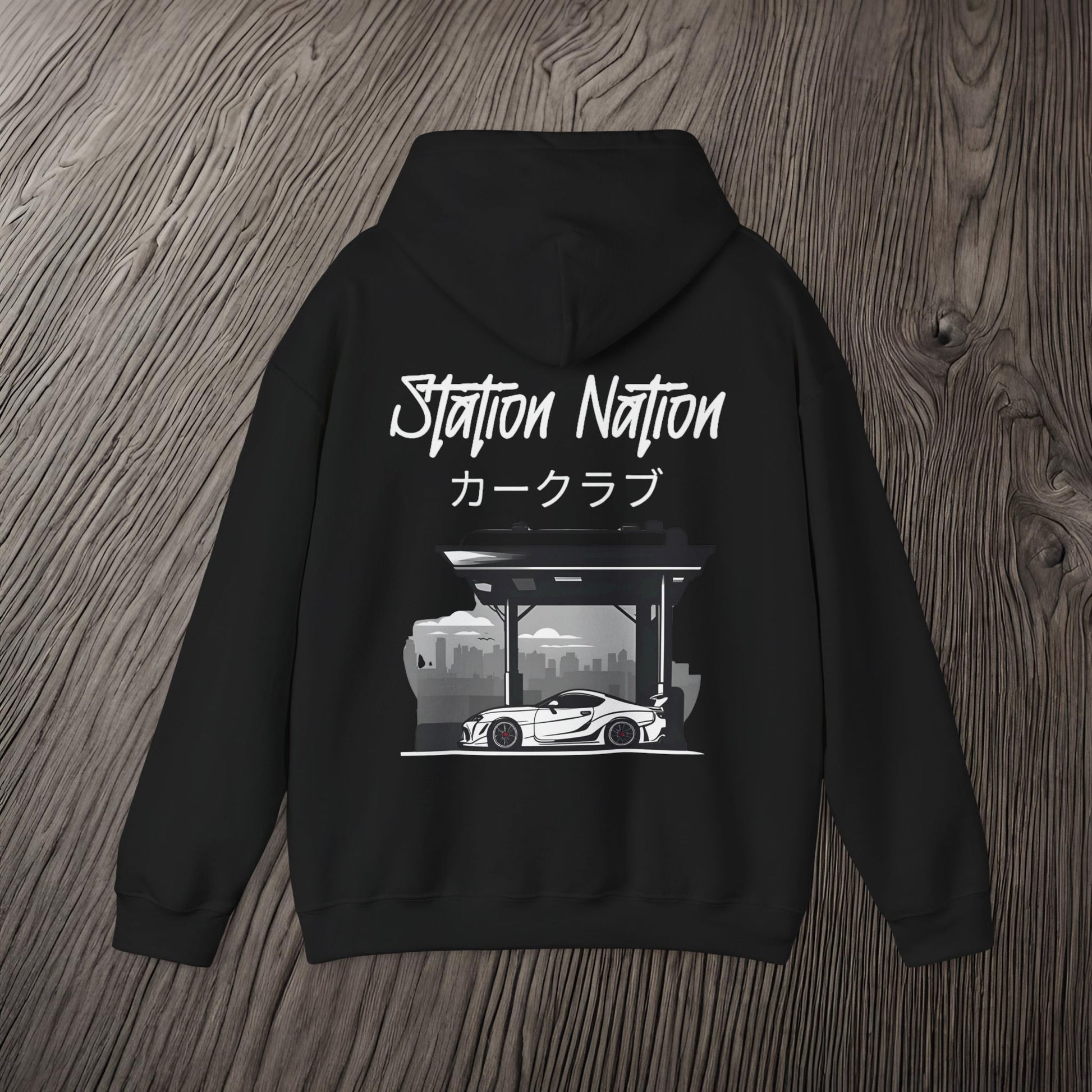 Station Nation-Ultra Soft, Premium Hoodie Printify by The Night Shift Automotive Apparel