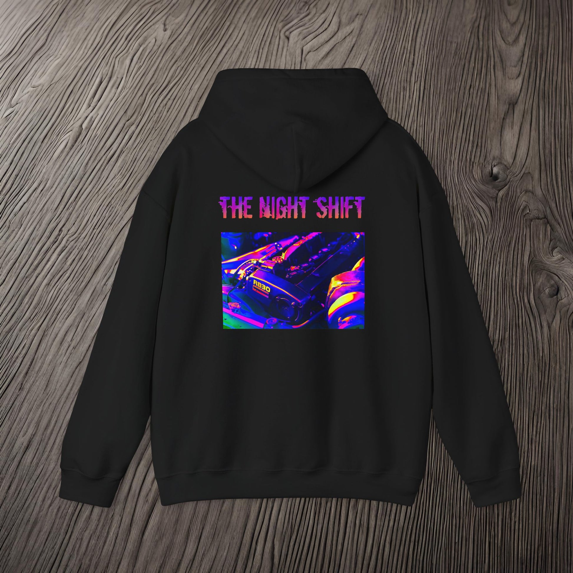 RB30 Synthwave-Premium, Ultra Soft Unisex Hoodie Printify by The Night Shift Automotive Apparel
