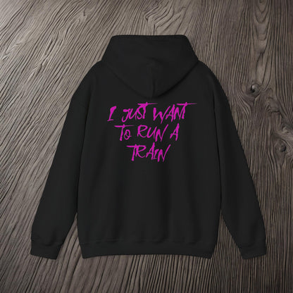 I Just Want To Run A Train-Ultra Soft, Premium Hoodie Printify by The Night Shift Automotive Apparel