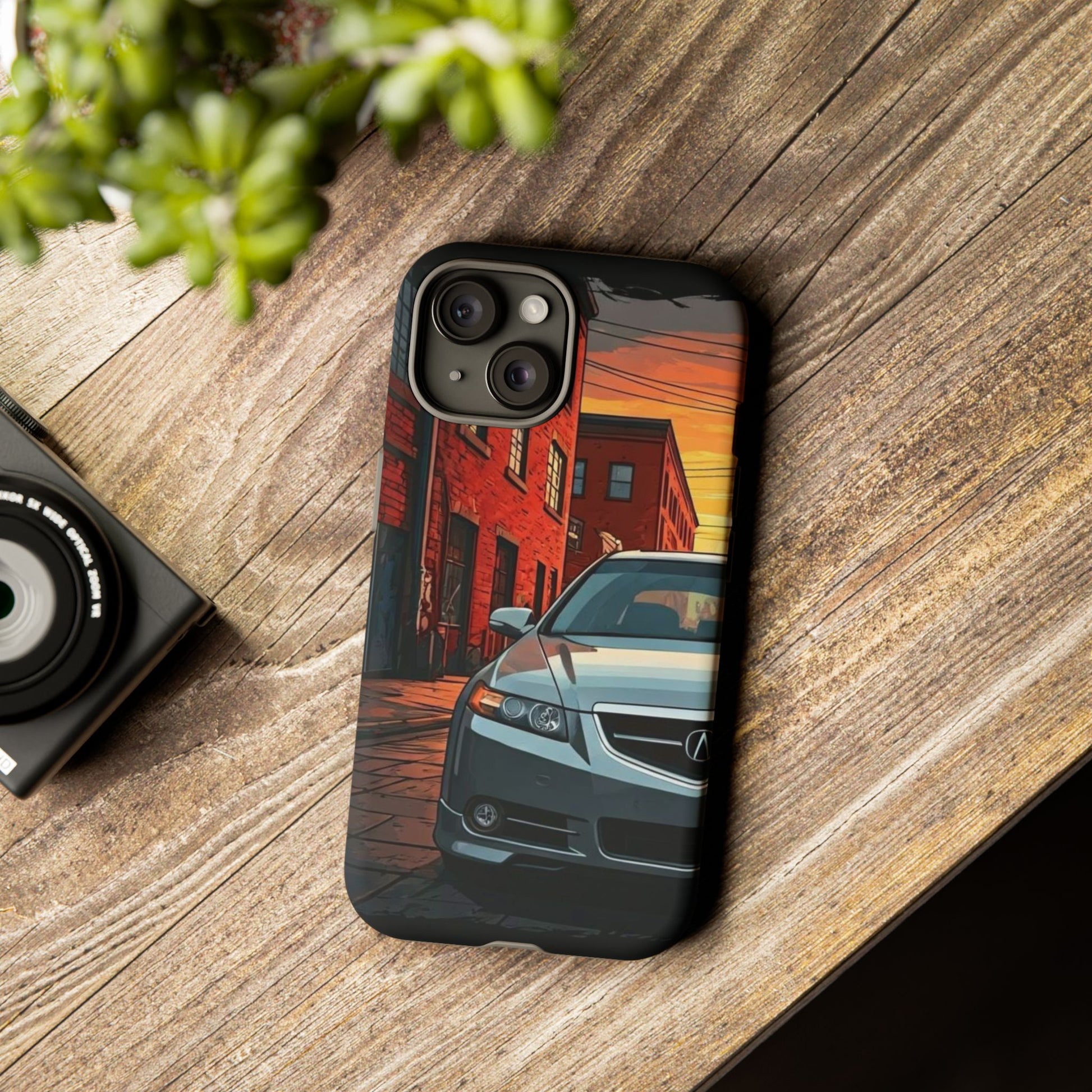 Acura TL Street Life-Dual Layer Ultra Tough Phone Case iPhone 15 Matte Printify by The Night Shift Automotive Apparel