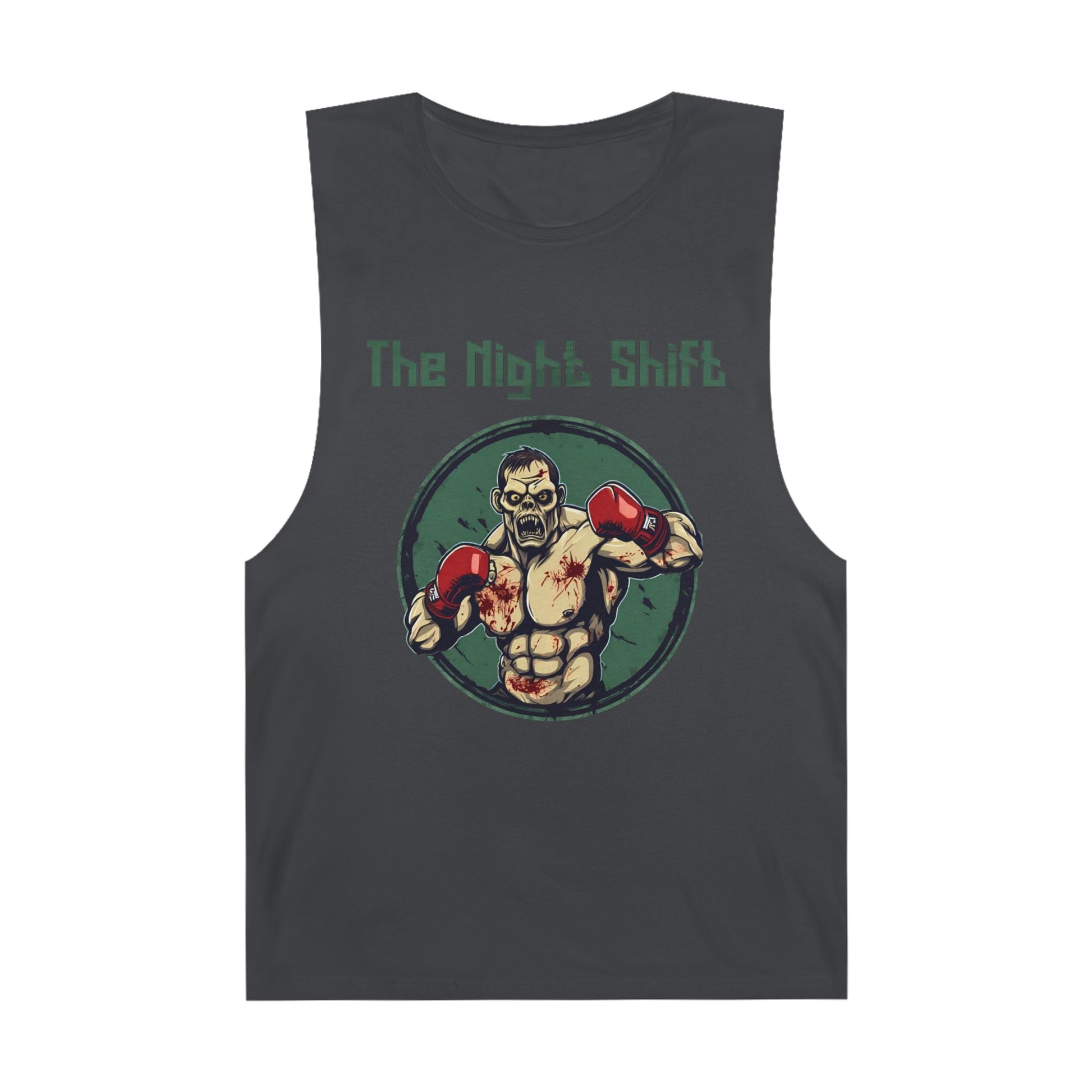 Zombie Boxing World Champion - Premium Unisex Barnard Tank Top Coal Printify by The Night Shift Automotive Apparel