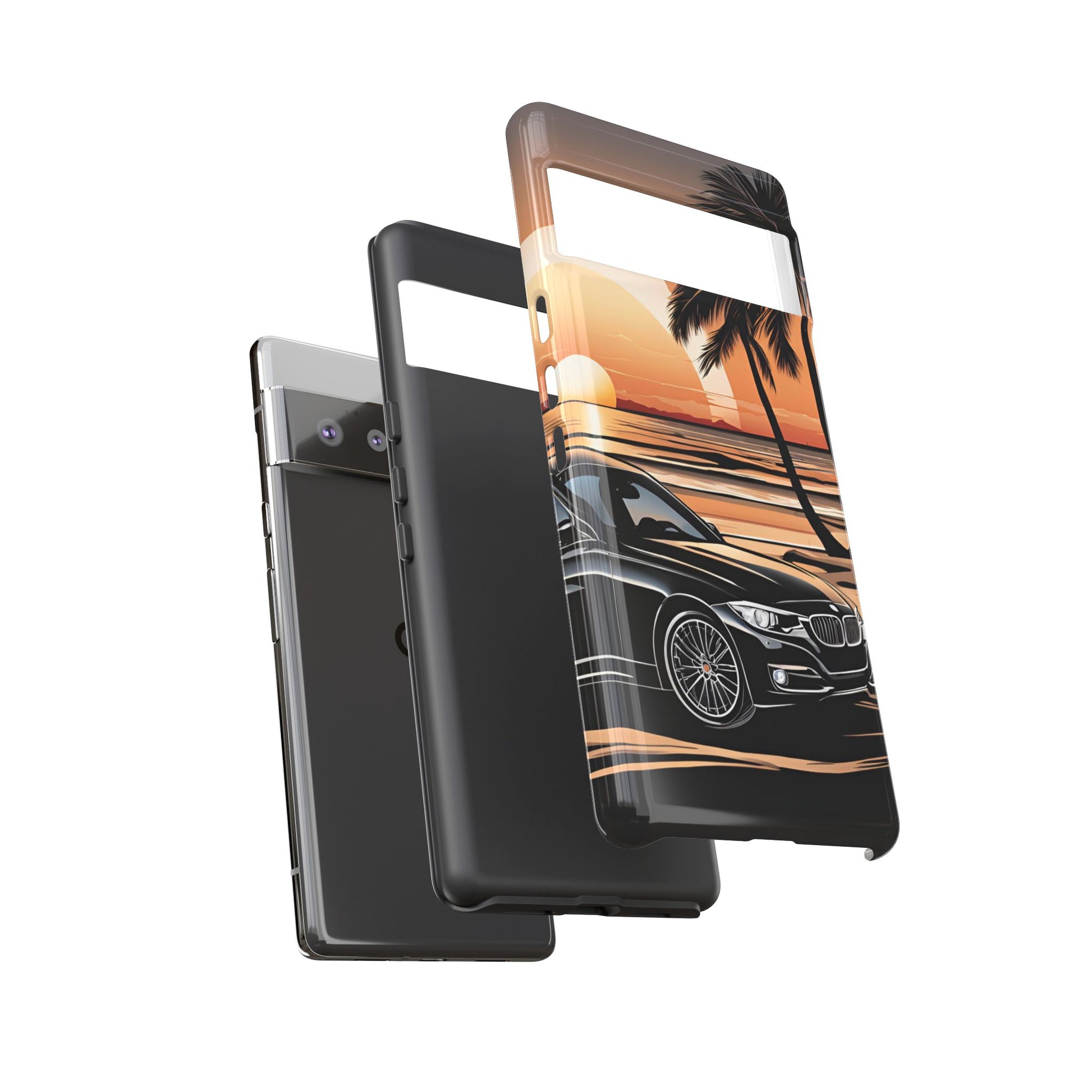 BMW Sunset On The Beach-Dual Layer Ultra Tough Phone Case Printify by The Night Shift Automotive Apparel