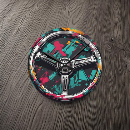 Steering Wheel-Acrylic Wall Clock