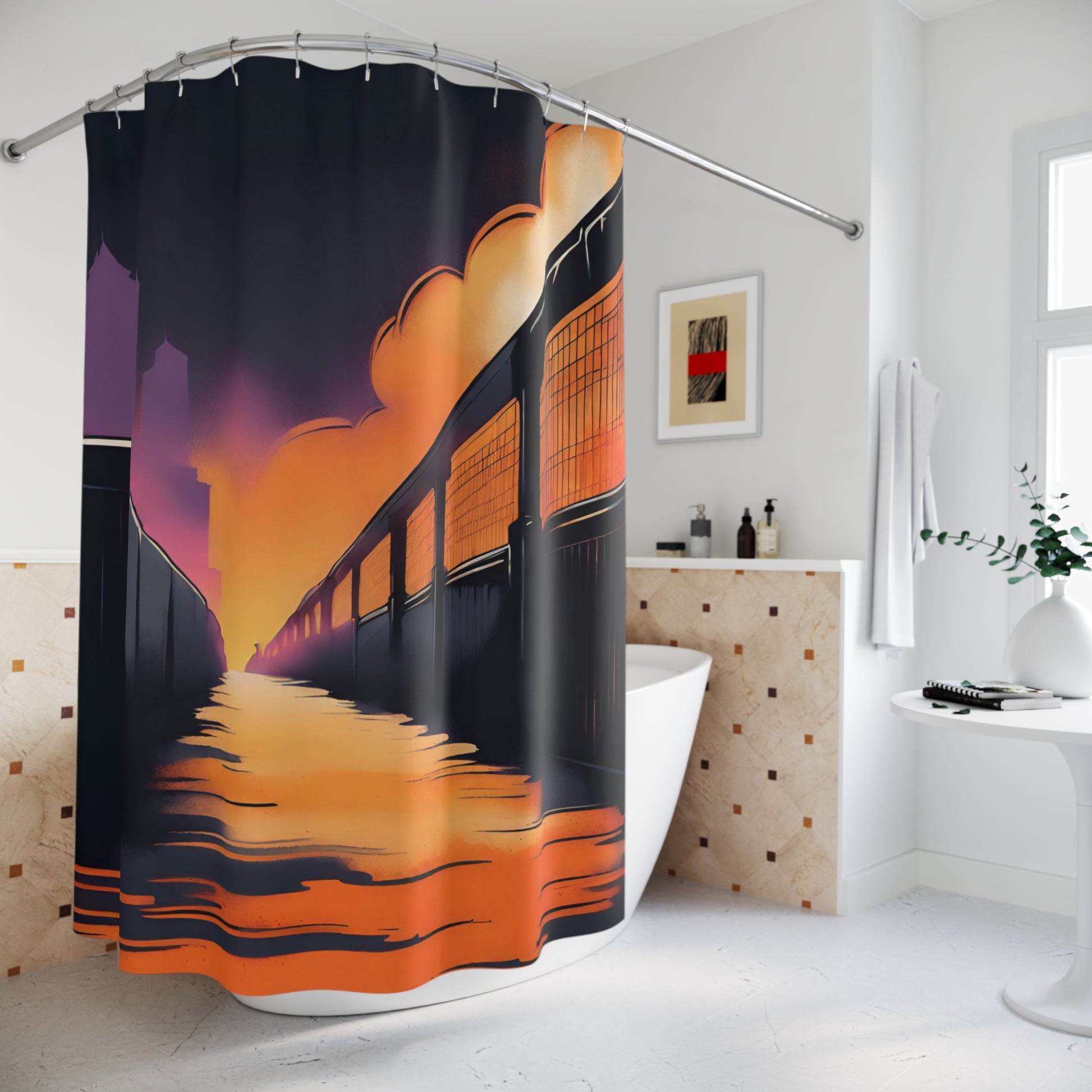 Shower Curtains Printify by The Night Shift Automotive Apparel