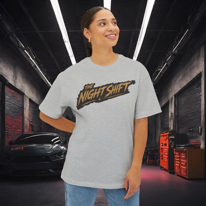 BMW M3 E90 Street Drift-Premium, Ultra Soft Unisex Oversized Boxy Tee Printify by The Night Shift Automotive Apparel