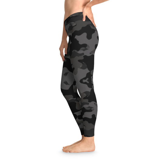 Stretchy Leggings Seam thread color automatically matched to design Printify by The Night Shift Automotive Apparel