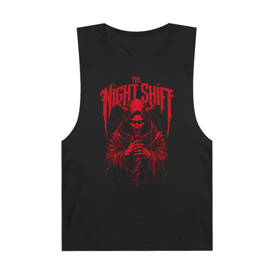 The Night Shift Lucifer - Premium Unisex Barnard Tank Top Black Printify by The Night Shift Automotive Apparel