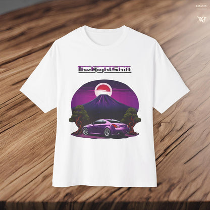 Infiniti G37 Coupe Mt Fuji-Premium, Ultra Soft, Unisex Oversized Boxy Tee Printify by The Night Shift Automotive Apparel
