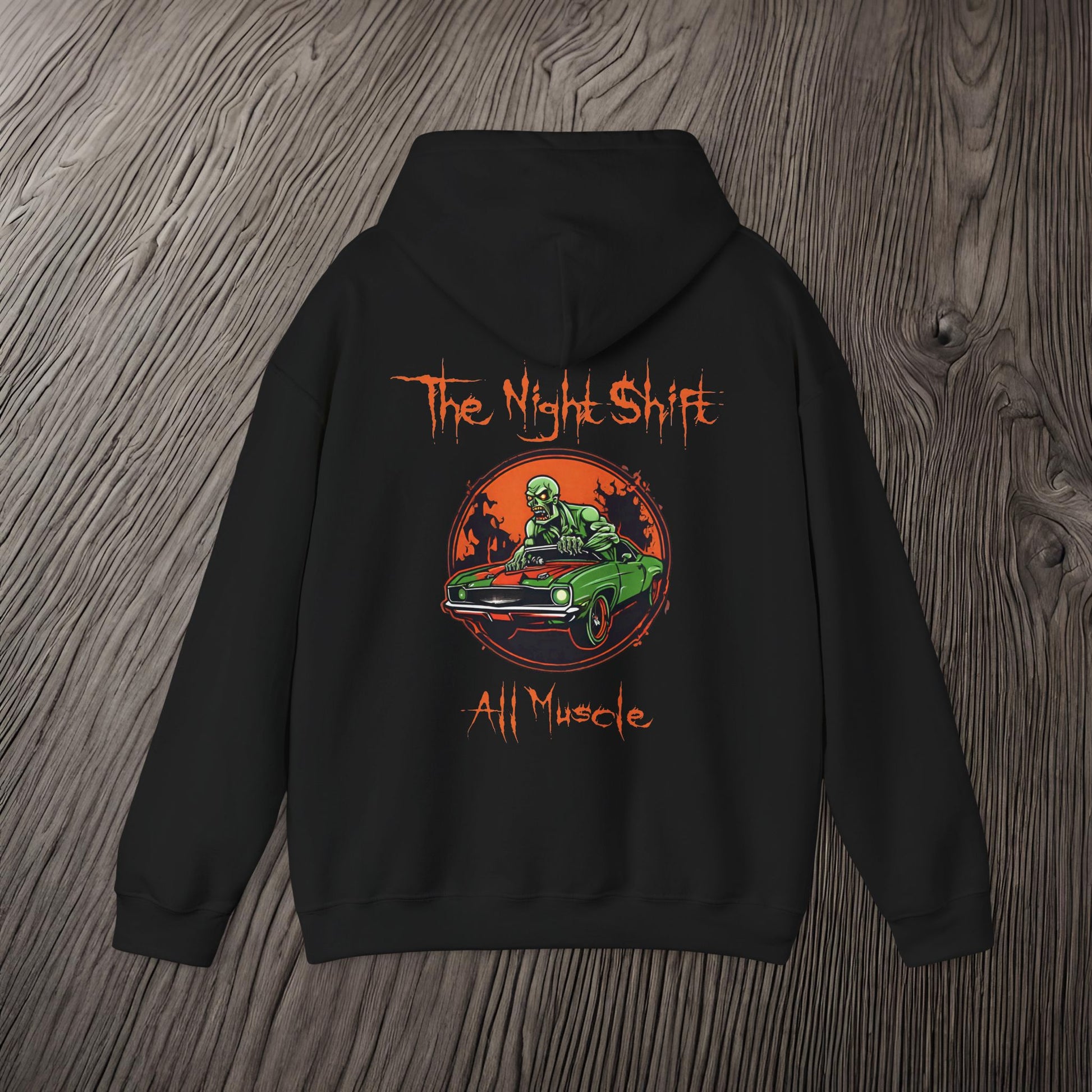 All Muscle Zombie Muscle Car-Ultra Soft, Premium Hoodie Printify by The Night Shift Automotive Apparel