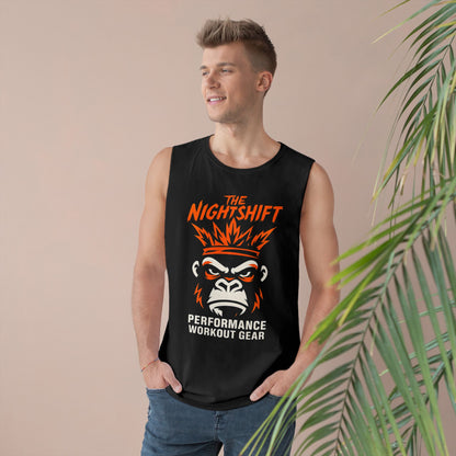 King Of The Gym - Premium Unisex Barnard Tank Top Printify by The Night Shift Automotive Apparel