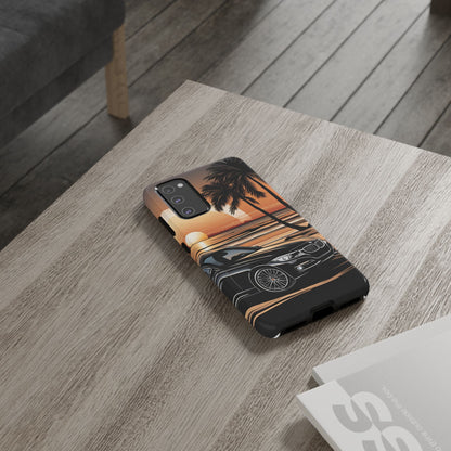 BMW Sunset On The Beach-Dual Layer Ultra Tough Phone Case Samsung Galaxy S20 FE Glossy Printify by The Night Shift Automotive Apparel