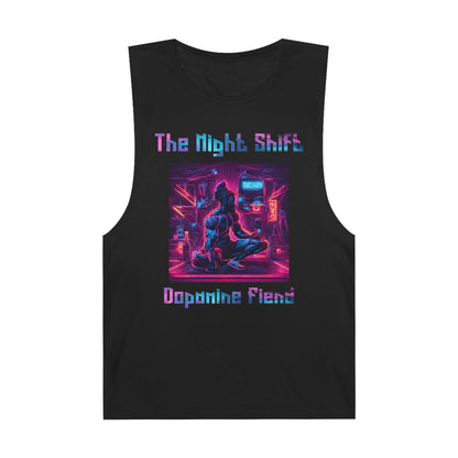 Dopamine Fiend - Premium Unisex Barnard Tank Top Black Printify by The Night Shift Automotive Apparel