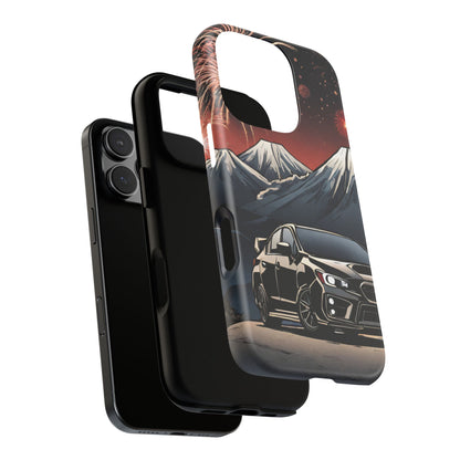 Subaru WRX/STI Fireworks-Dual Layer Ultra Tough Phone Case Printify by The Night Shift Automotive Apparel