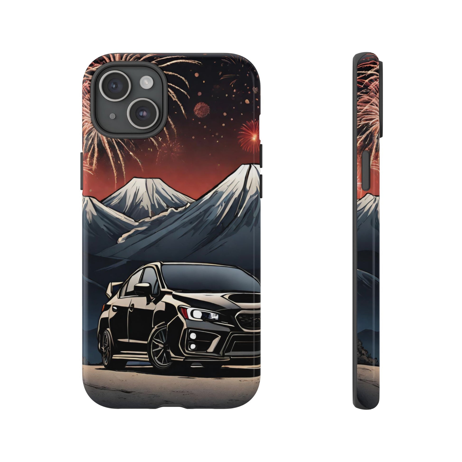 Subaru WRX/STI Fireworks-Dual Layer Ultra Tough Phone Case Printify by The Night Shift Automotive Apparel
