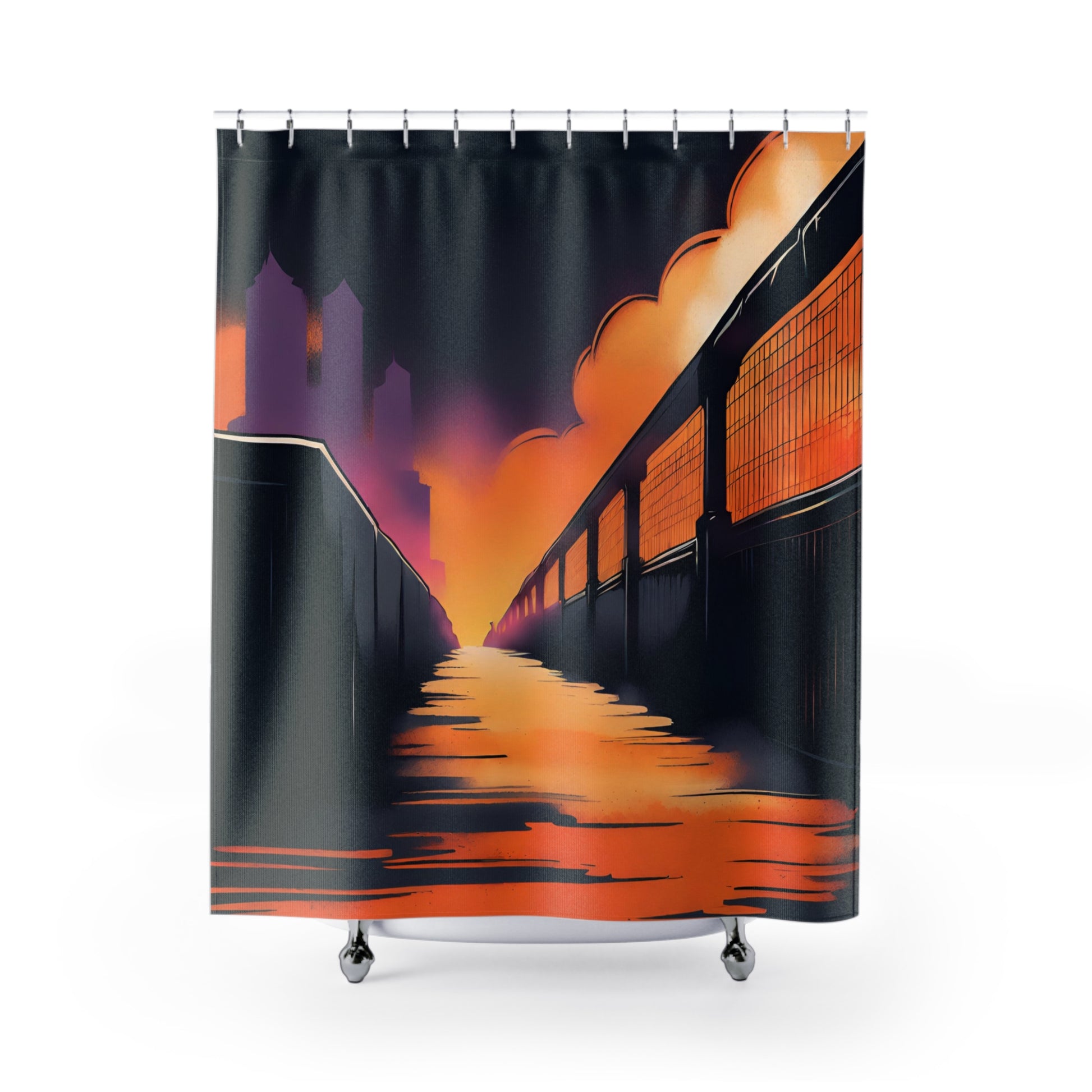 Shower Curtains 71" × 74" Printify by The Night Shift Automotive Apparel