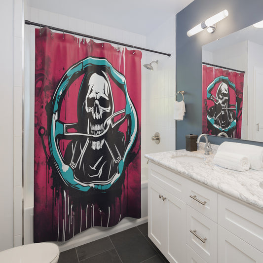 Shower Curtains Printify by The Night Shift Automotive Apparel
