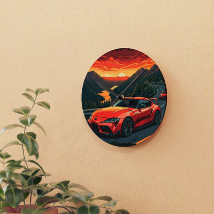 Toyota Supra MK-V Mountain Drive-Acrylic Wall Clock