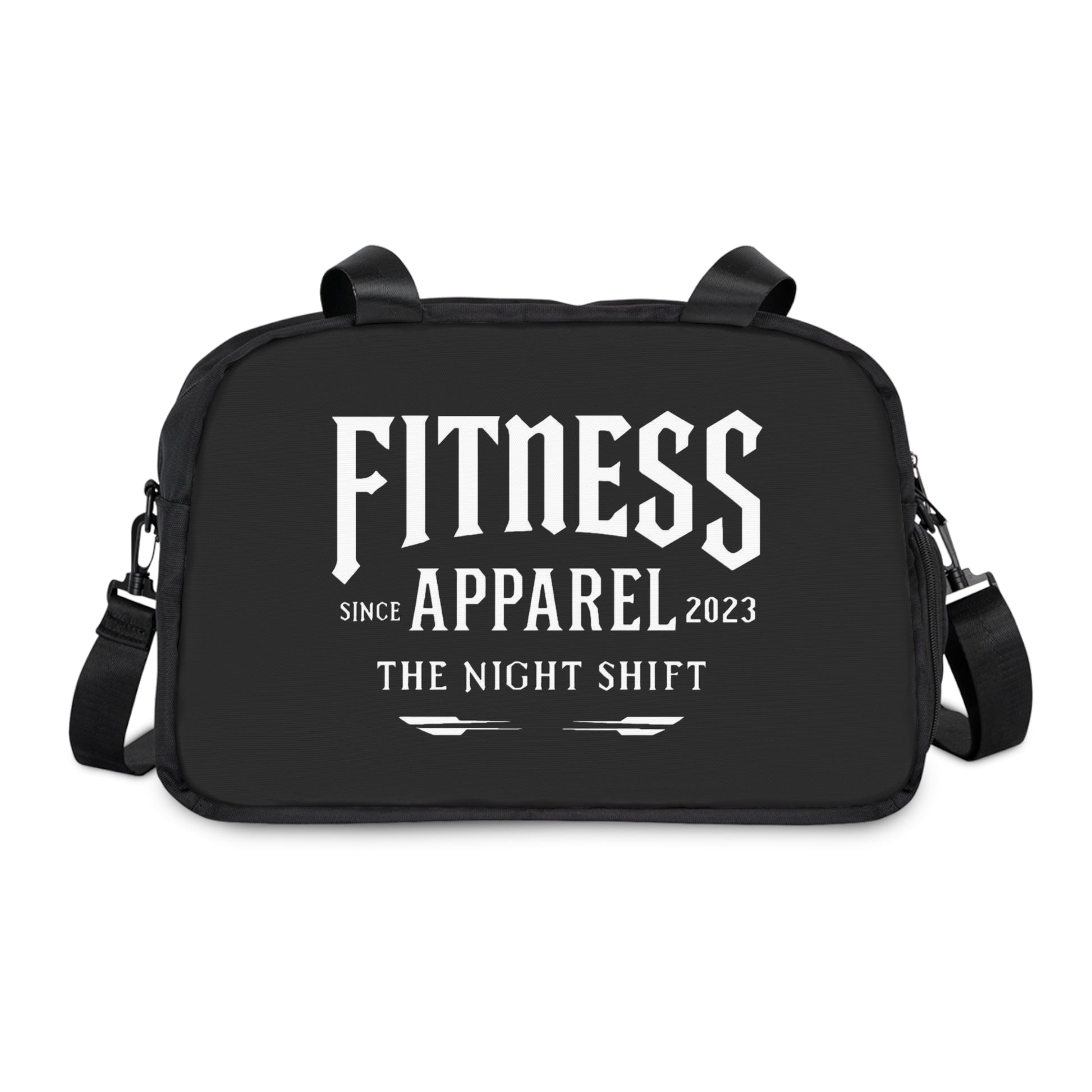 Gym & Fitness Handbag 12.4" x 13.3" Black Printify by The Night Shift Automotive Apparel