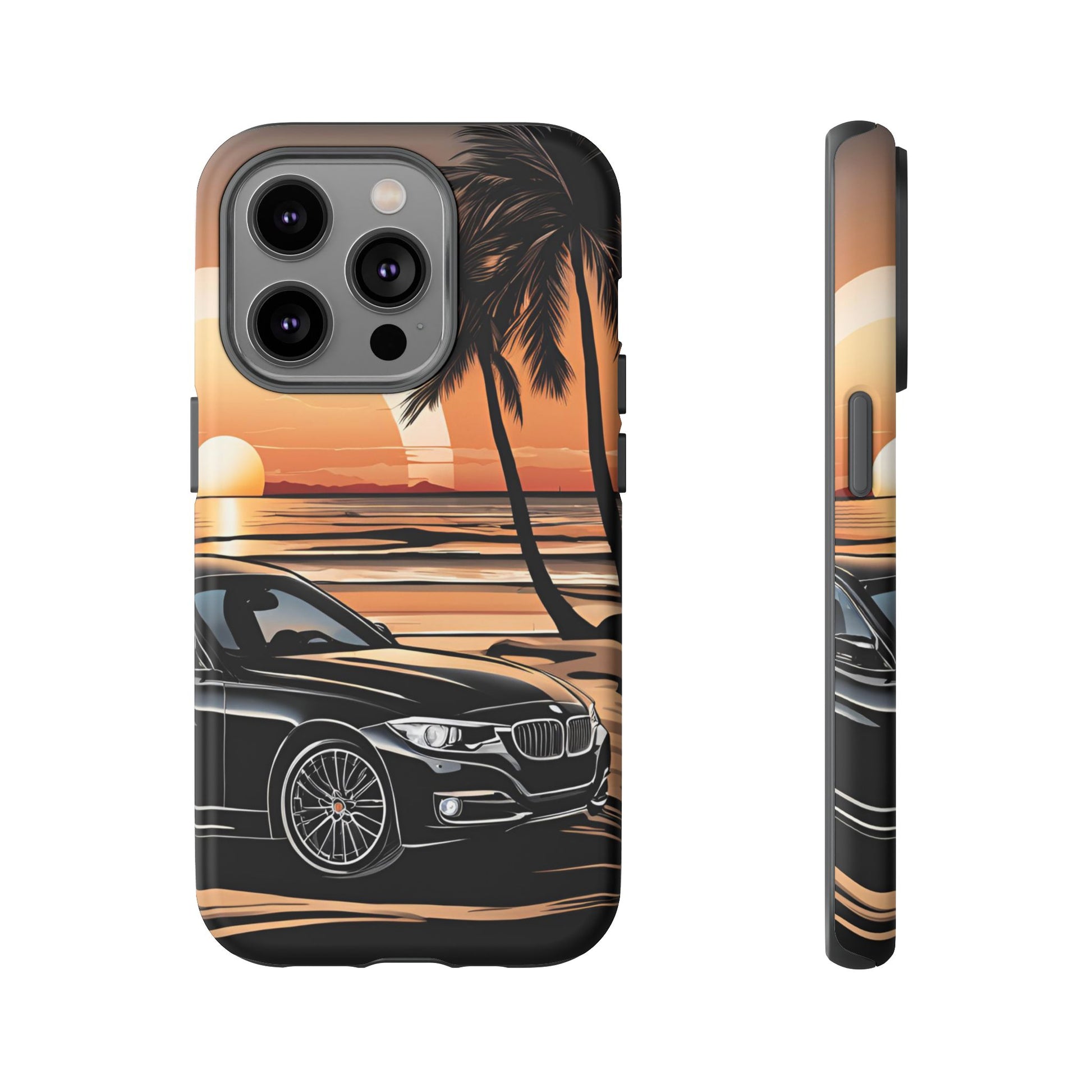 BMW Sunset On The Beach-Dual Layer Ultra Tough Phone Case Printify by The Night Shift Automotive Apparel
