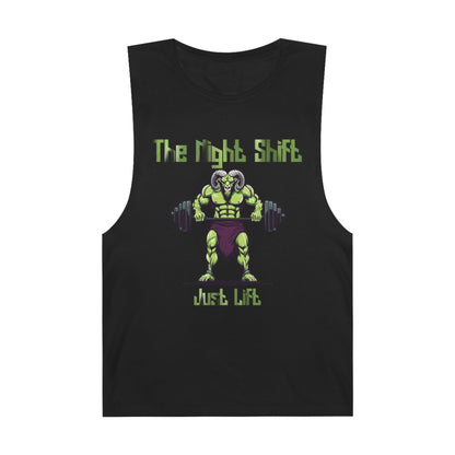 Just Lift - Ram Body Builder - Premium Unisex Barnard Tank Top Black Printify by The Night Shift Automotive Apparel