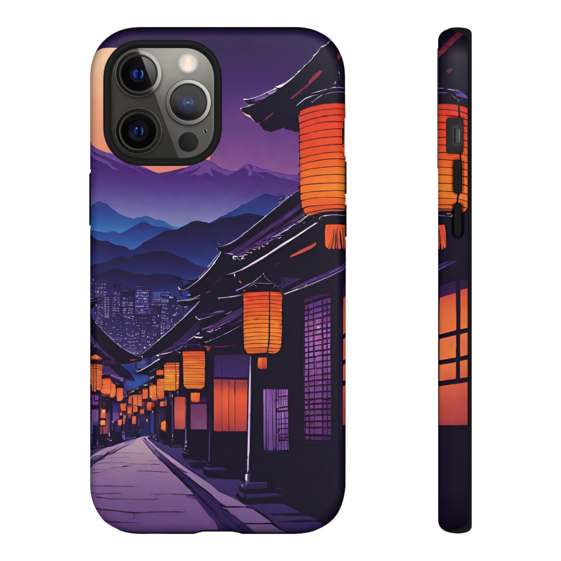 Traditional Japanese Village Countryside-Dual Layer Ultra Tough Phone Case iPhone 12 Pro Max Matte Printify by The Night Shift Automotive Apparel