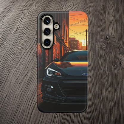 Subaru BRZ Street Life-Dual Layer Ultra Tough Phone Case Samsung Galaxy S24 Matte Printify by The Night Shift Automotive Apparel