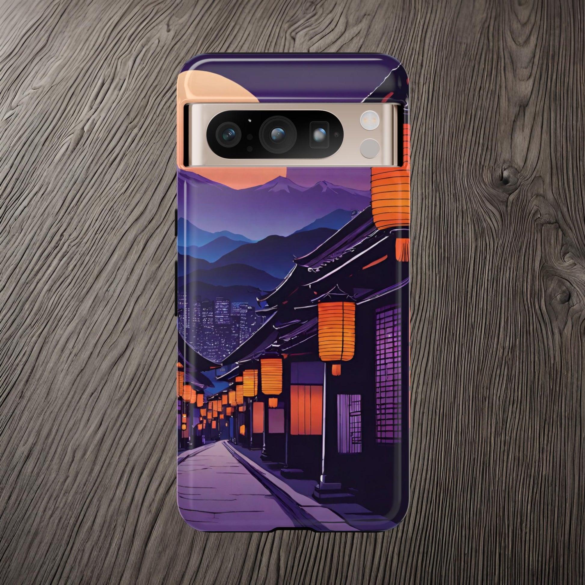 Traditional Japanese Village Countryside-Dual Layer Ultra Tough Phone Case Google Pixel 8 Pro Glossy Printify by The Night Shift Automotive Apparel