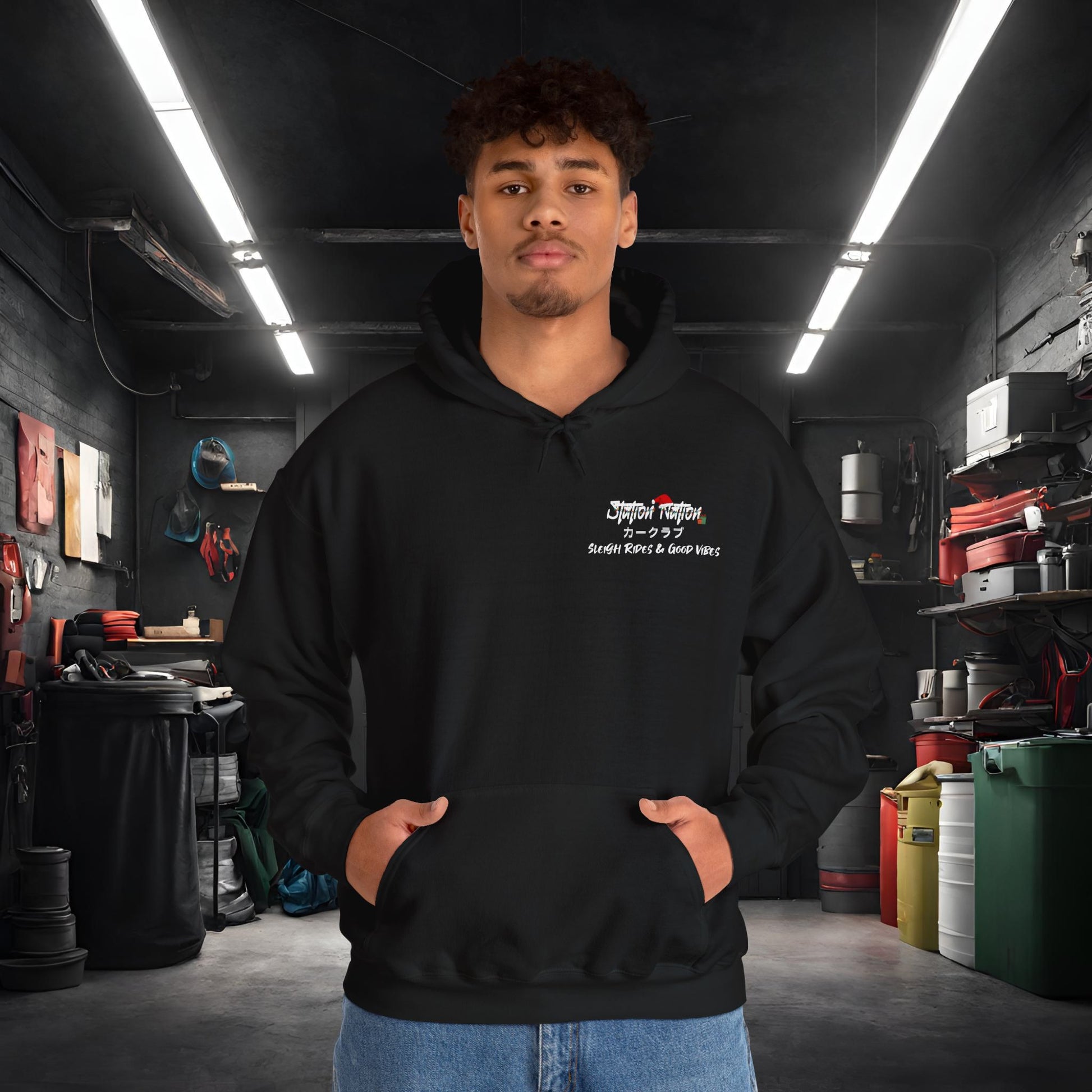 🎁 Christmas Limited Edition Station Nation-Ultra Soft, Premium Hoodie Printify by The Night Shift Automotive Apparel