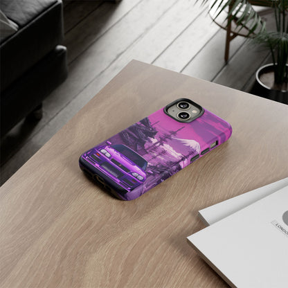 Nissan Skyline R34 Mt Fuji-Dual Layer Ultra Tough Phone Case iPhone 14 Matte Printify by The Night Shift Automotive Apparel
