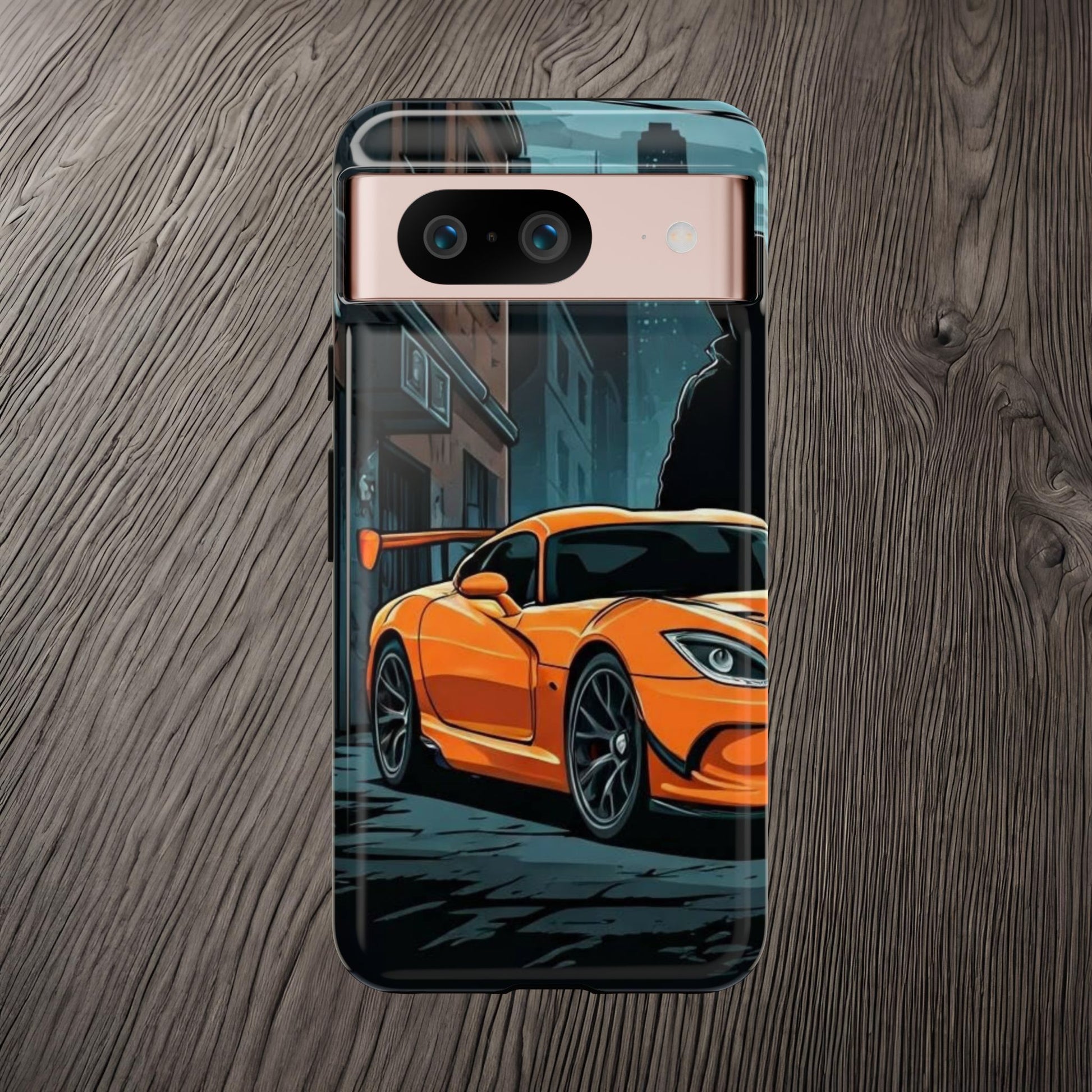 Dodge Viper SRT-10 Street Life-Dual Layer Ultra Tough Phone Case Google Pixel 8 Glossy Printify by The Night Shift Automotive Apparel