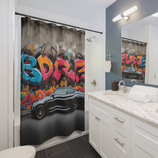 Shower Curtains Printify by The Night Shift Automotive Apparel