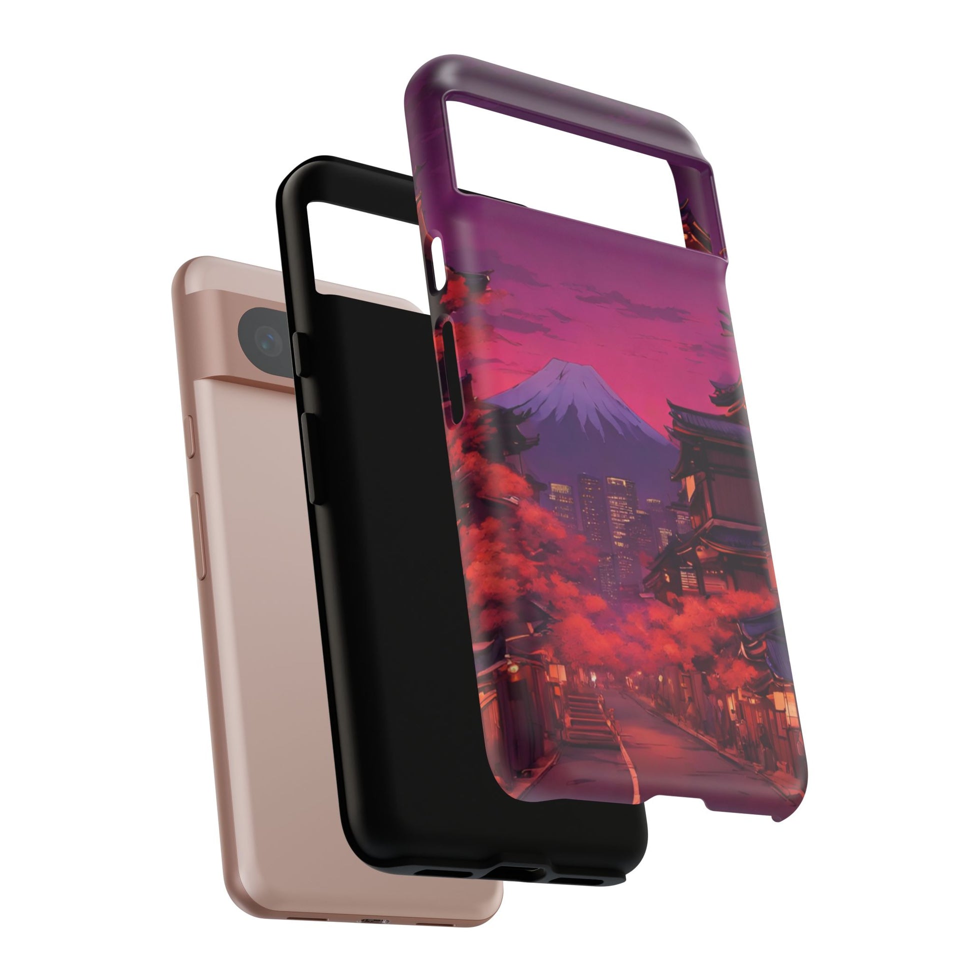Traditional Japanese Village Countryside-Dual Layer Ultra Tough Phone Case Printify by The Night Shift Automotive Apparel