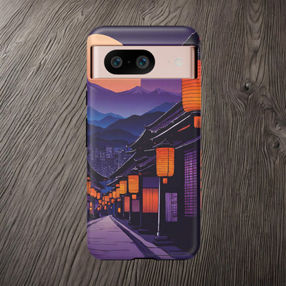 Traditional Japanese Village Countryside-Dual Layer Ultra Tough Phone Case Google Pixel 8 Matte Printify by The Night Shift Automotive Apparel