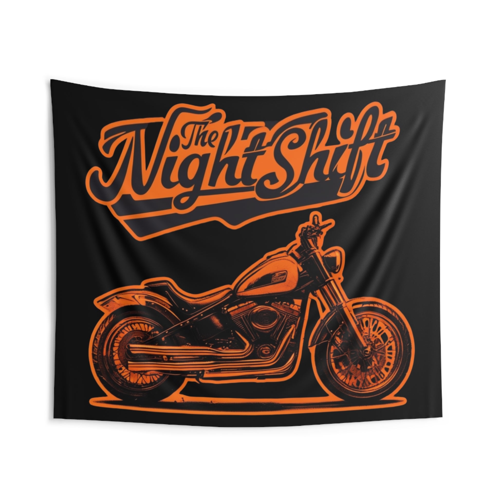 The Night Shift Indoor Wall Tapestries - Shop Banner 104" × 88" Printify by The Night Shift Automotive Apparel