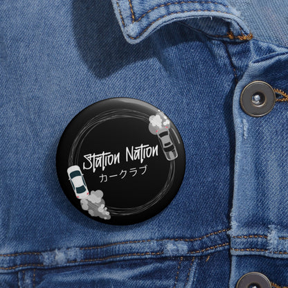 Station Nation Pin Printify by The Night Shift Automotive Apparel