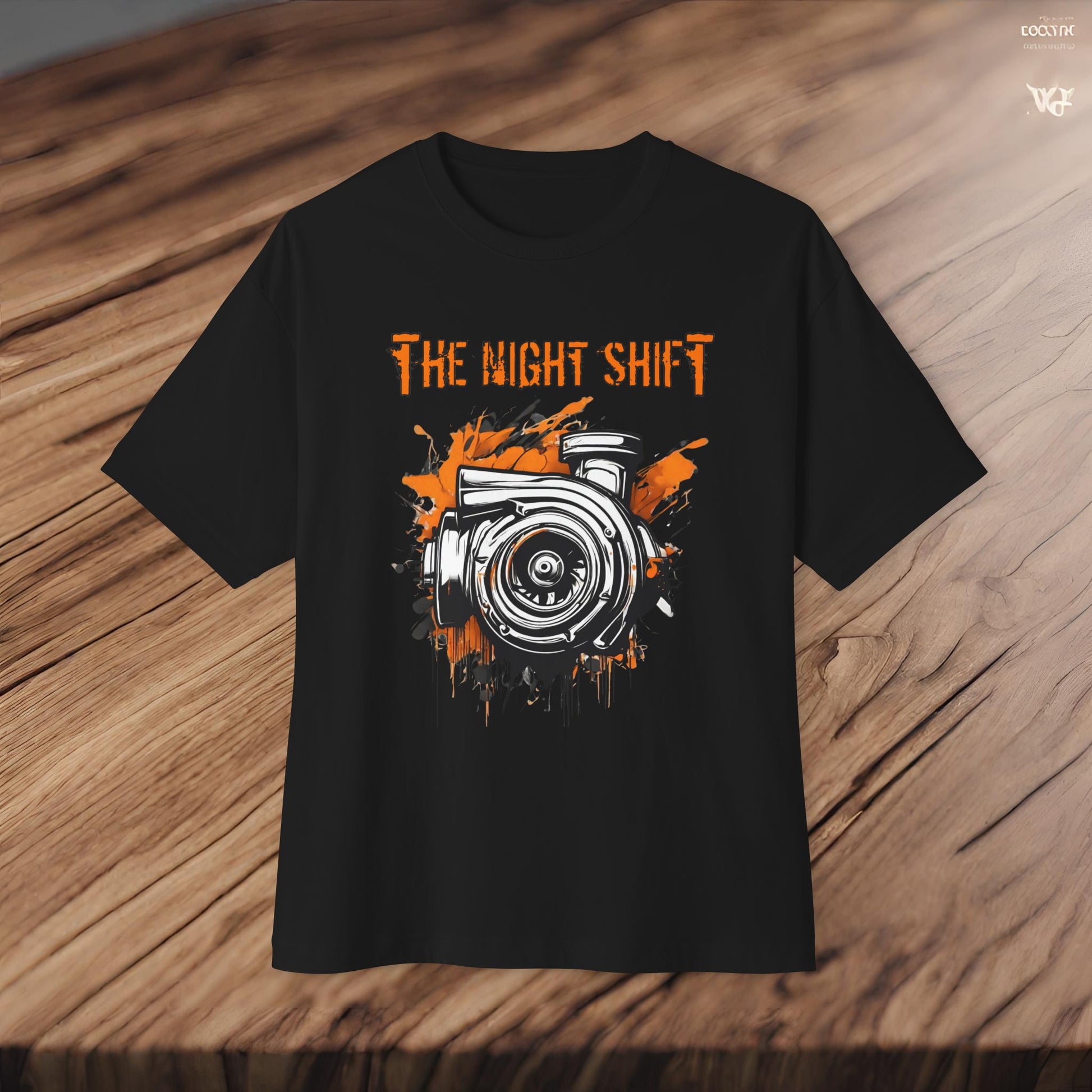 Graffiti Turbo-Premium, Ultra Soft Unisex Oversized Boxy Tee Printify by The Night Shift Automotive Apparel
