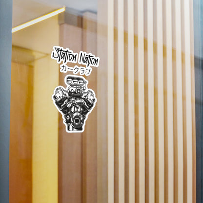Kiss-Cut Vinyl Decals Printify by The Night Shift Automotive Apparel
